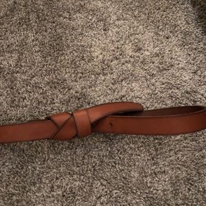 Loft Genuine Leather Knotted Belt